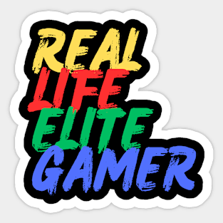 Real Life Elite Gamer (Mood Colors) Sticker